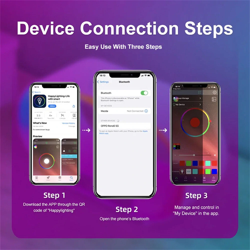 (image for) Multi-function 3 In 1 LED Night Light APP Control RGB Atmosphere Desk Lamp Smart Multifunctional Wireless Charger Alarm Clock